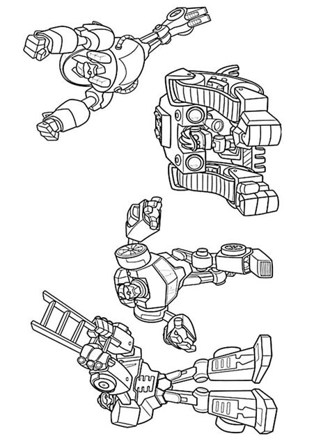 Kidsnfun Kleurplaat Transformers Rescue Bots Transformers