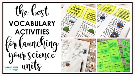 Science Vocabulary Activities And Ideas For Launching Your Science