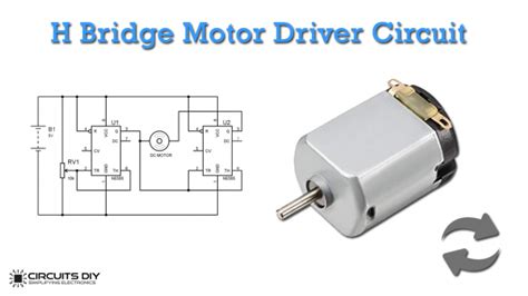 H Bridge Motor Driver Circuit Using 555 Timer