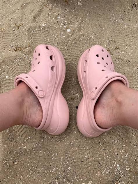 Crocs Bae Clog Nude Pink Platform Size On Carousell