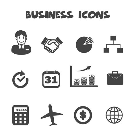 Símbolo De ícones De Negócios Download Vetores Gratis Desenhos De