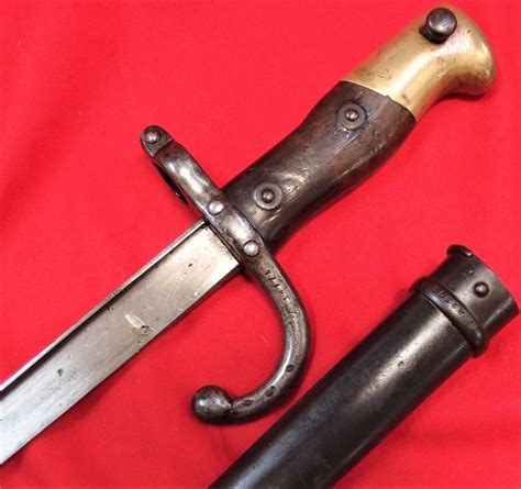Pre Ww1 French Army Gras Bayonet And Scabbard Dated 1876 St Etienne