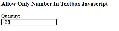 Allow Only Numbers In Textbox Javascript PBPhpsolutions