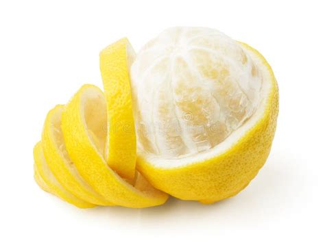 A Lemon And Peel Stock Photo Image Of Close Refreshment 105552190
