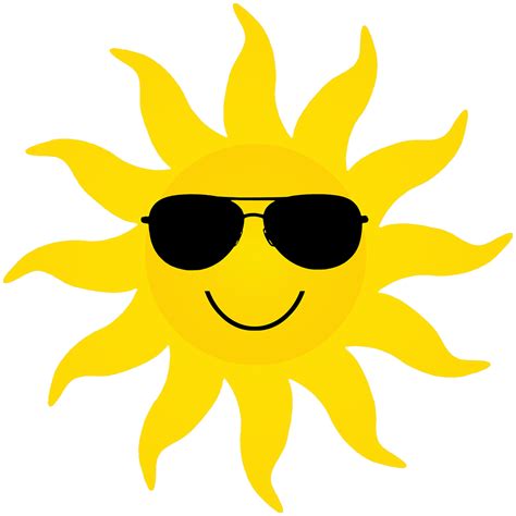 Sunglasses Sun Clipart Uk