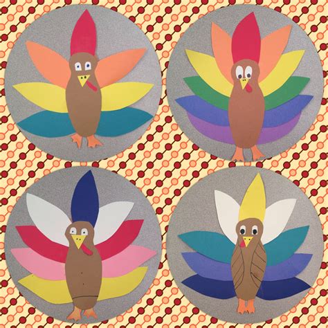 Thanksgiving Turkey Art Lesson Project Special Education Pre Cut