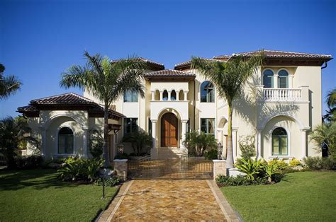 Elevation Tuscan Mediterranean House Plans Decor Homes ...