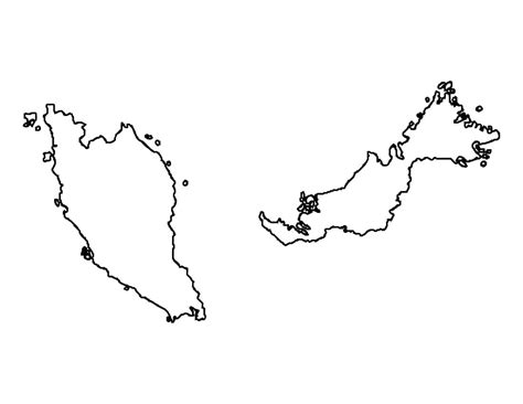 Outline Map Of Malaysia Coloring Page Download Print Or Color Online