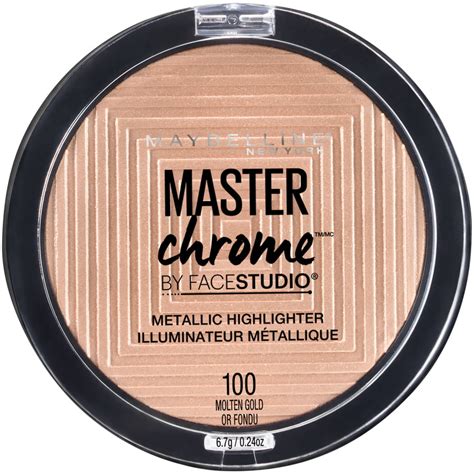 Maybelline Facestudio Master Chrome Metallic Highlighter Makeup Molten