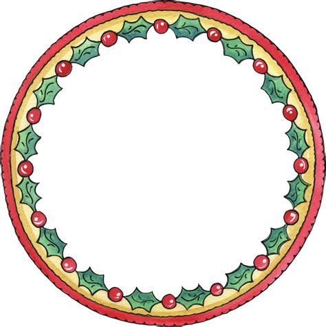 Christmas Lights Picture Frames Clip Art Circle Border Png Download