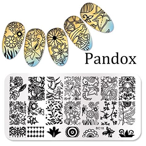 Buy Generic Bc18 Pandox Stamp Flower Nail Stamping Plates Image High