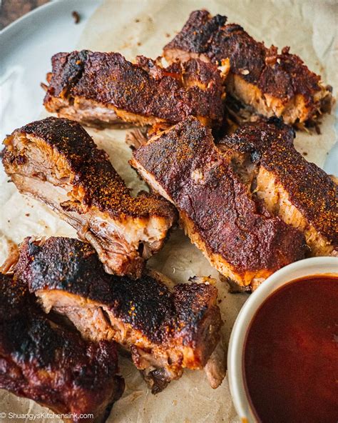 Easy Slow Cooker Bbq Ribs Whole30 Shuangys Kitchensink