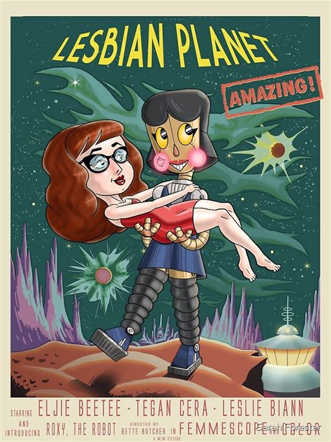 Lesbian Planet Vintage Poster Poster For Sale By Sarahpillbug Redbubble