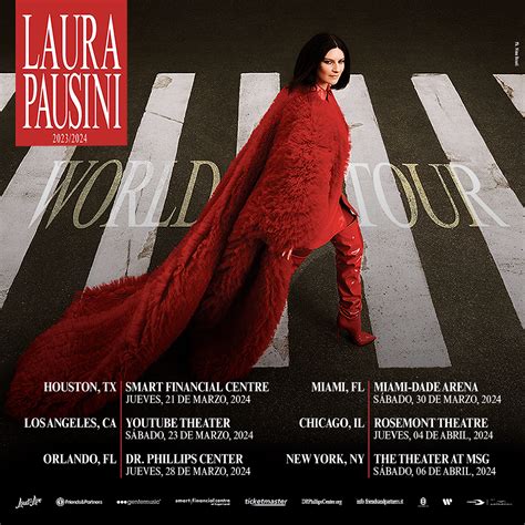 laura pausini regresa a los escenarios de estados unidos en su nueva gira mundial