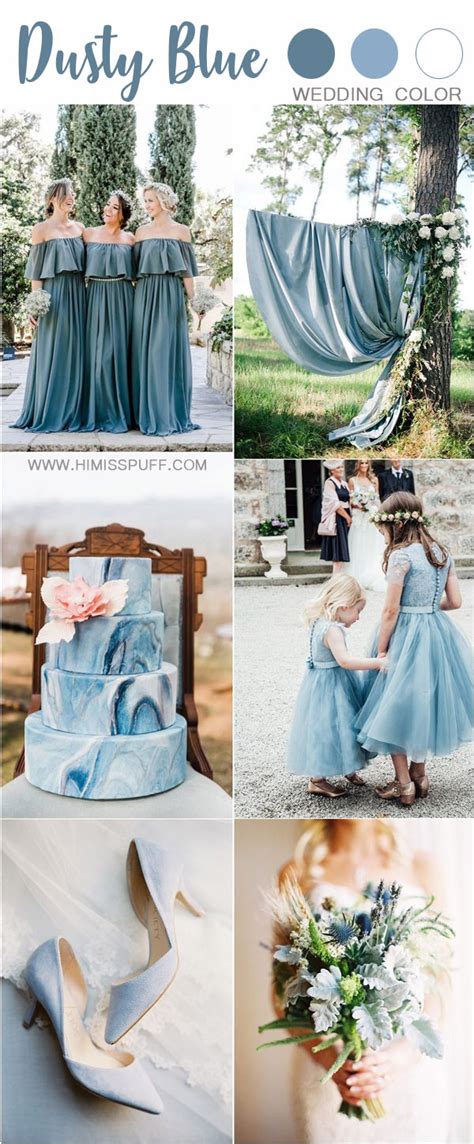 50 Dusty Blue Wedding Color Ideas For 2020 Page 2 Hi Miss Puff