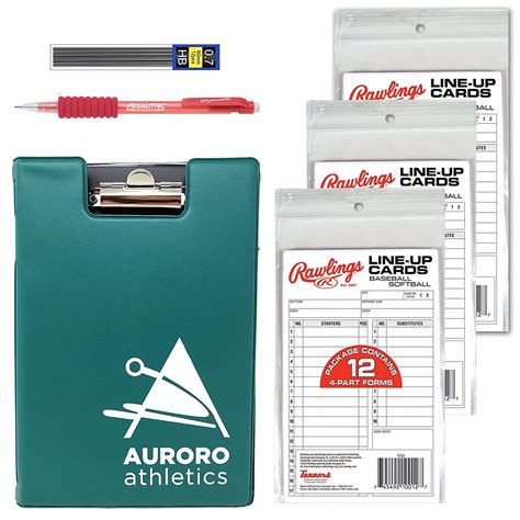 Buy Rawlings Baseball Lineup Cards 36 Pack Bundle With Lineup Card