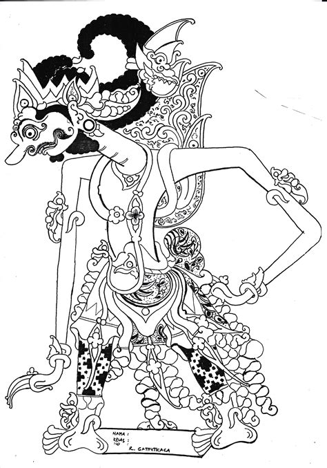Gambar Gambar Mewarnai Wayang Terbaru Gambarcoloring Kolase Garuda Di