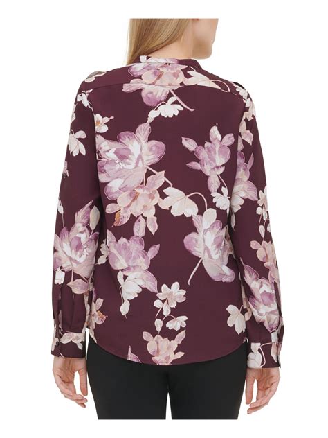 More than 323 products in stock. CALVIN KLEIN $70 Womens New 0208 Black Floral Long Sleeve ...