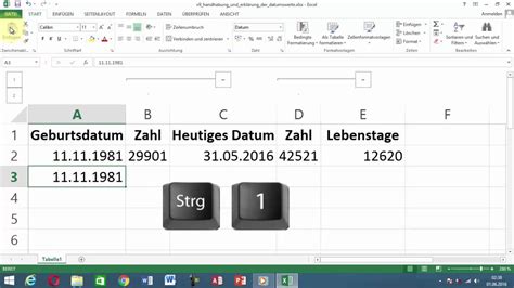 Excel Tipps Und Tricks 9 Handhabung Und Erklärung Von Datumswerten