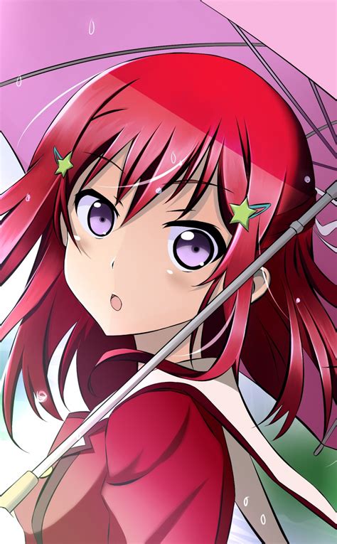 Download Wallpaper 950x1534 Cute Anime Girl Umbrella Tomoyo Kanzaki
