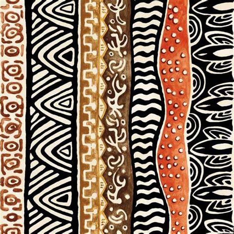 African Stripes Paper Napkins African Paper Napkins Tribal Print