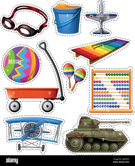 Different Types Of Toys Stock Vector Image And Art Alamy