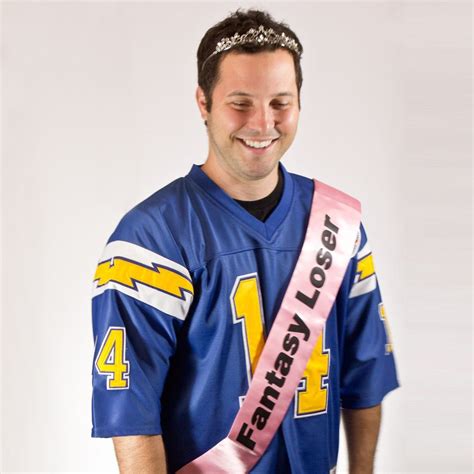 Choosing a fantasy football team name is just like that. Miss Fantasy Loser Sash | Fantasy football league, Fantasy ...