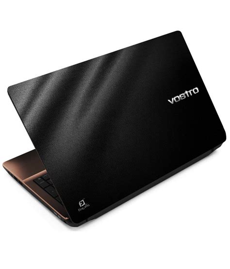 Indiashopers Vostro Black Texture Laptop Notebook Skins For 133 14 15