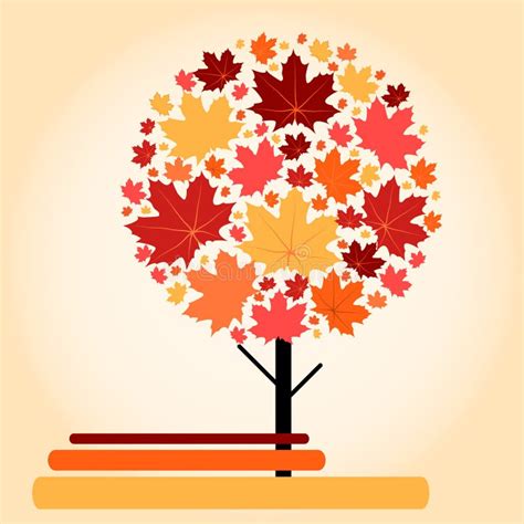 Autumn Maple Tree Stock Vector Illustration Of Grass 27326714