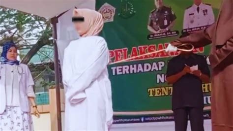 Ketahuan Zina Dengan Ipar Wanita Ini Dihukum Cambuk 100 Kali Di Aceh