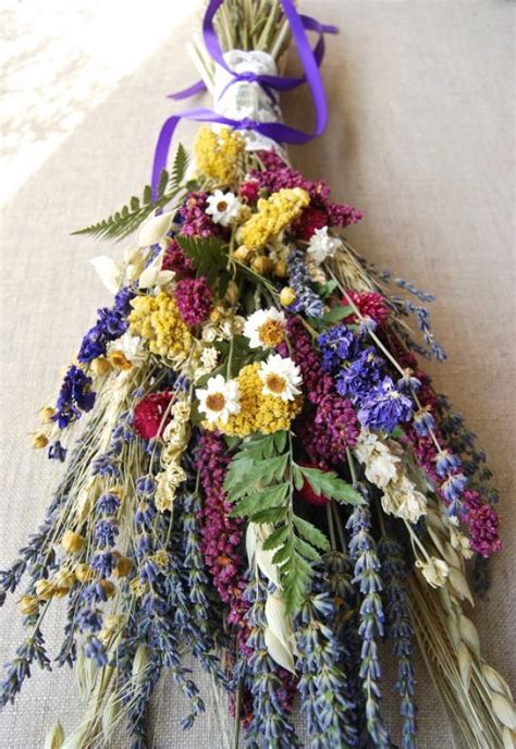 Doesn't draying the lavander for a month or longer in an opened space leads to losing the fragrance? Kiss Me Quick Wedding Brides Bouquet Of Lavender Larkspur ...