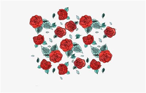 Red Roses Illustration Roses Aesthetic Png Image Transparent Png