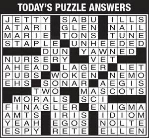 Usa Today Crossword Answers