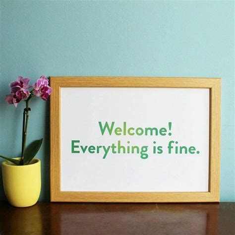 Digital A4 Printable The Good Place Welcome Everything Is Fine