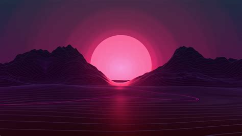 1920x1080 Neon Sunset 4k Laptop Full Hd 1080p Hd 4k Wallpapers Images