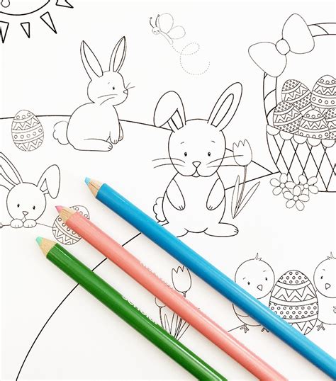 It's really simple and you can use it for any holiday! Printable Easter Bunny Coloring Page - Pineapple Paper Co.