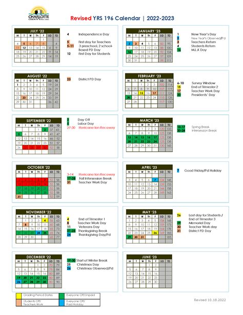 Year Round School Calendar Example Clare Desirae