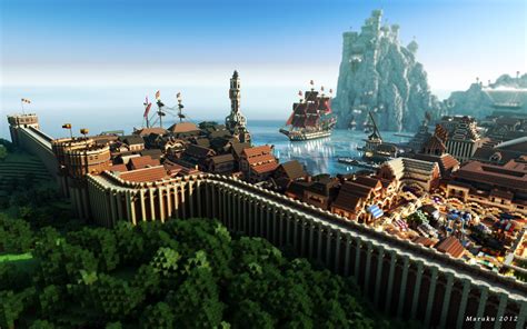 Minecraft City Wallpapers Top Free Minecraft City Backgrounds