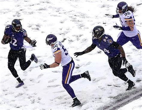 Snowy Sunday Football Picture Players Tackle Slide In Snowy Fields