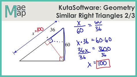 Kuta Software Similar Right Triangles Answer Key - Most Freeware
