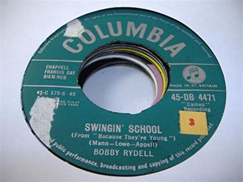 Bobby Rydell Bobby Rydell 45 Rpm Swingin School Ding A Ling Music