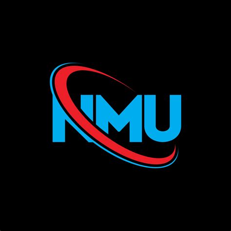 logotipo de nmu. letra nmu. diseño del logotipo de la letra nmu
