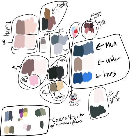 Mius Lineart Link Color Palettes Used For The Miu But Blue Edits