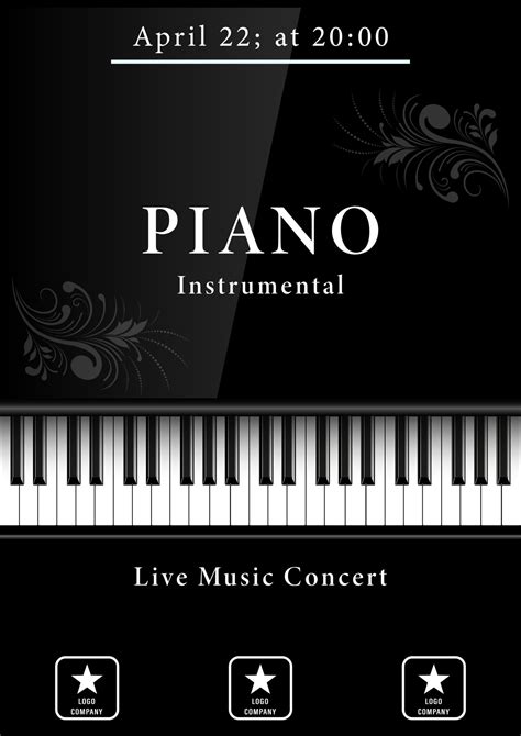 Piano Concert Realistic Vertical Poster 4607877 Vector Art At Vecteezy