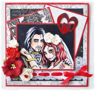 Sweet Pea Stamps Gothic Bride And Groom Gothic Bride Stamp Crafts