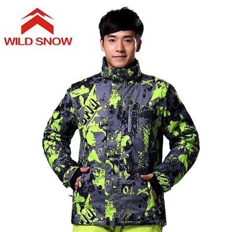 Wild Snow Man Snow Winter Ski Jacket Waterproof Windproof Warm Skiing