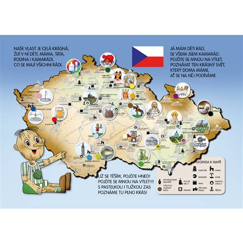 S Lipáčkem na výlet po místech obrázkové mapy České republiky