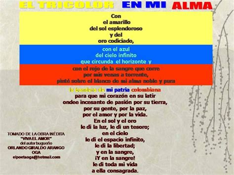 Poema A La Bandera De Colombia Por Oga Poema De La Bandera Bandera Hot Sex Picture