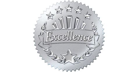Excellence Silver Award Seals Stickers T 74004 Trend Enterprises