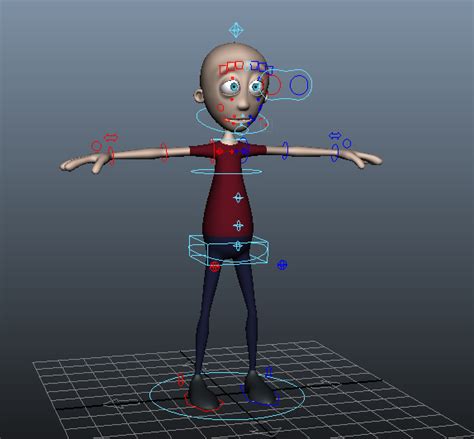 Cartoon Man Expressions Rigged 3d Model Maya Files Free Download